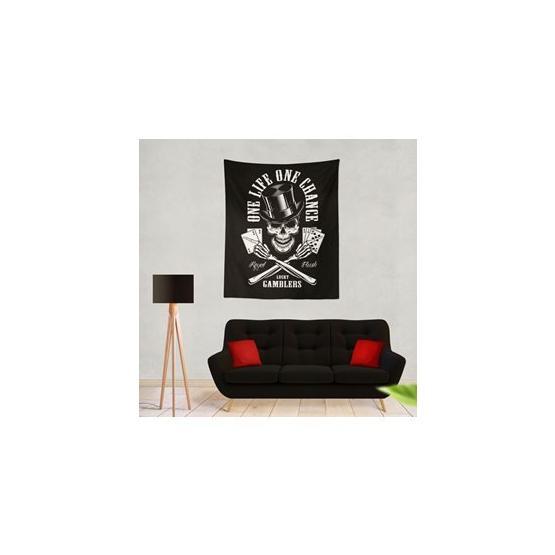 Buanart 70x100 cm Skull Kuru Kafa Flush Duvar Örtüsü