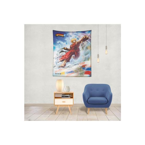 Buanart 70x100 cm Street Fighter Ken Duvar Örtüsü