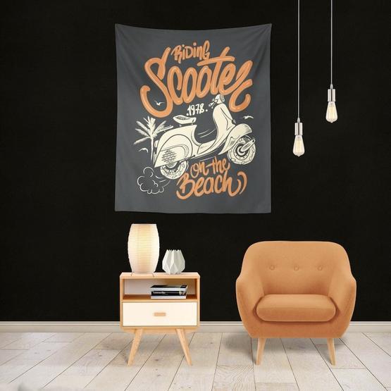 Buanart 70x100 cm Vespa Beach Duvar Örtüsü Duvar Panosu Fiyatı