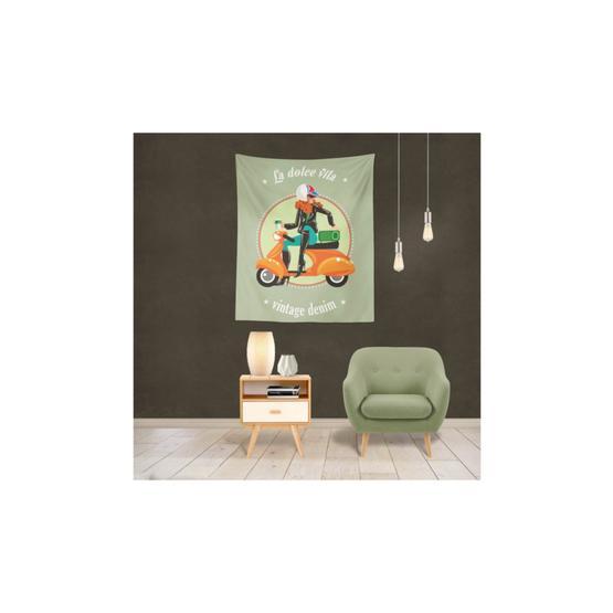 Buanart 70x100 cm Vespa La Dolce Vita Duvar Örtüsü