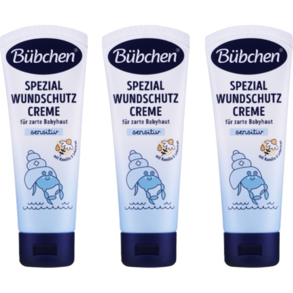 Bübchen Bebek Pişik Kremi 75 ml 3'lü - Spezial Wundschutz Creme - Beyaz Pişik Önleyici Krem Fiyatı