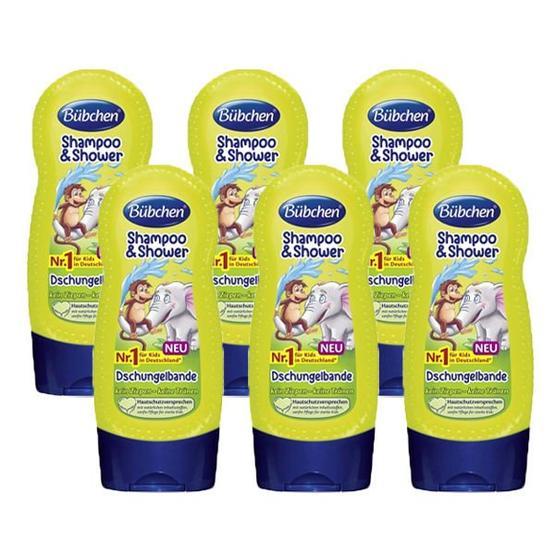 Bübchen Jungle Fever Tropik Orman 6x230 ml Şampuan ve Duş Jeli