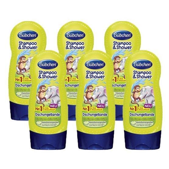 Bübchen Jungle Fever Tropik Orman 6x230 ml Şampuan ve Duş Jeli