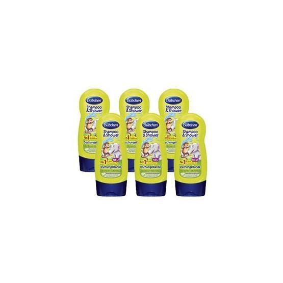 Bübchen Jungle Fever Tropik Orman 6x230 ml Şampuan ve Duş Jeli
