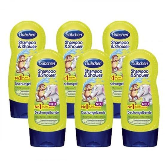 Bübchen Jungle Fever Tropik Orman 6x230 ml Şampuan ve Duş Jeli Bebek Şampuanı Fiyatı