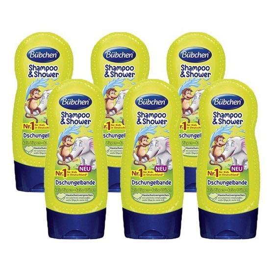 Bübchen Jungle Fever Tropik Orman 6x230 ml Şampuan ve Duş Jeli