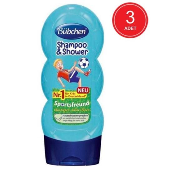 Bubchen Sport 230x3 ml Çocuk Şampuanı ve Duş Jeli