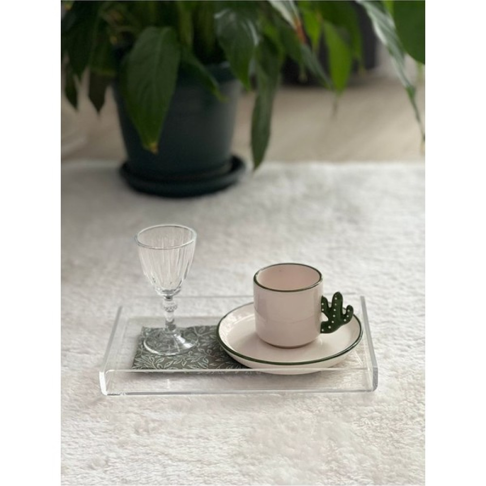 Buber Design Tekli Şeffaf Pleksi Tepsi 14X22 Sunum Tepsisi Servis Tepsisi Fiyatı