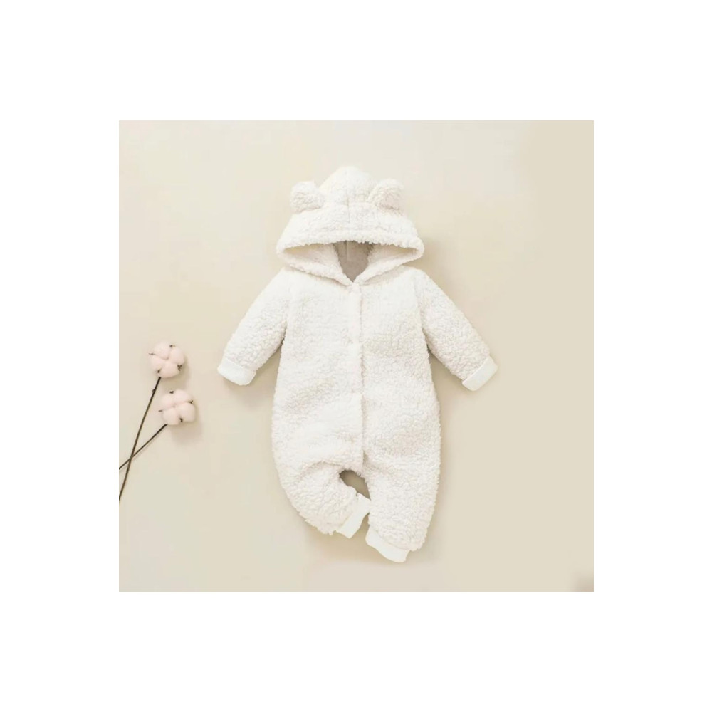 Bubito Kışlık Tatlı Kapşonlu Bebek Peluş Welsoft Tulum 6-9 AY Beden Bebek Giyim-Tekstil Fiyatı