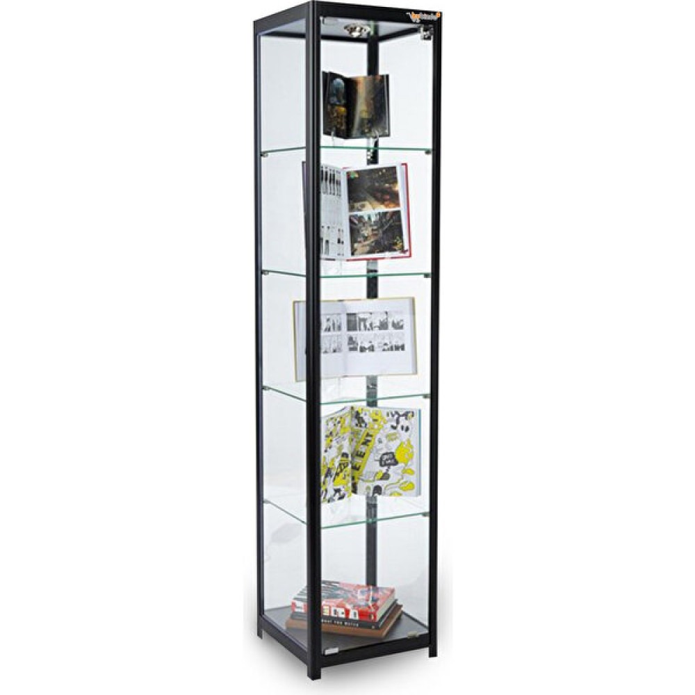 bubizde Camlı Vitrin - Cam Dolap - Camlı Koleksiyon Vitrini - Teşhir Vitrini - Kupa Dolabı 180X40X40 cm Evrak Dolabı Fiyatı