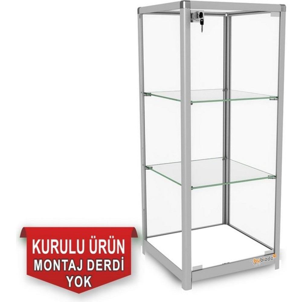 bubizde Camlı Vitrin - Cam Dolap - Camlı Koleksiyon Vitrini - Teşhir Vitrini - Kupa Dolabı 95X40X40 cm Evrak Dolabı Fiyatı