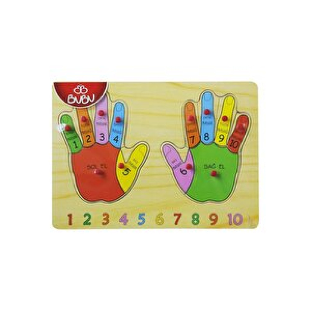 Bubu Ahşap Puzzle Parmaklar 30x21,5x0,8 Cm Anne Bebek Oyuncak Fiyatı
