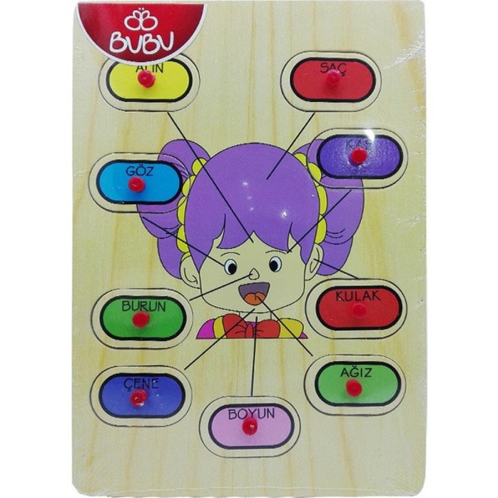 Bubu Ahşap Puzzle Yüz Bj-53Ap0052 Eğitici Oyuncak Fiyatı