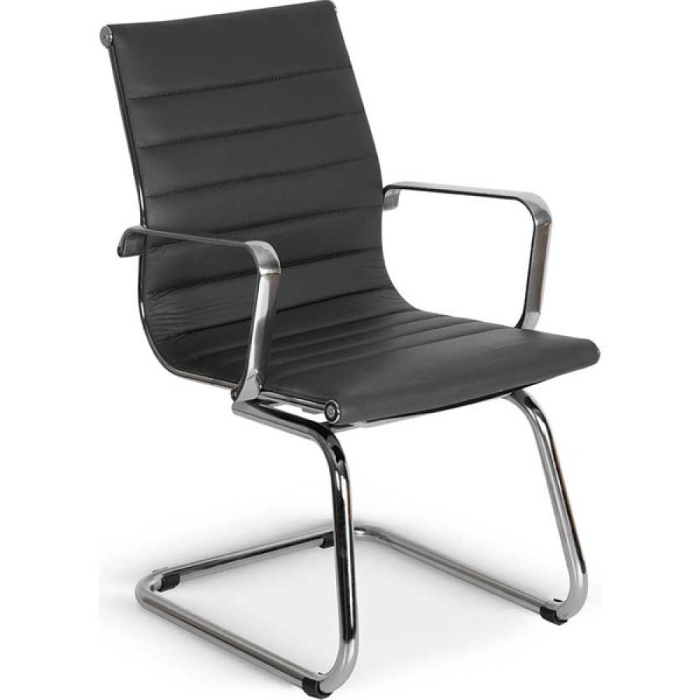 Bubu Home Colena Chrome Ofis Misafir Bekleme Koltuğu - Siyah Ofis Bekleme Koltuğu Fiyatı
