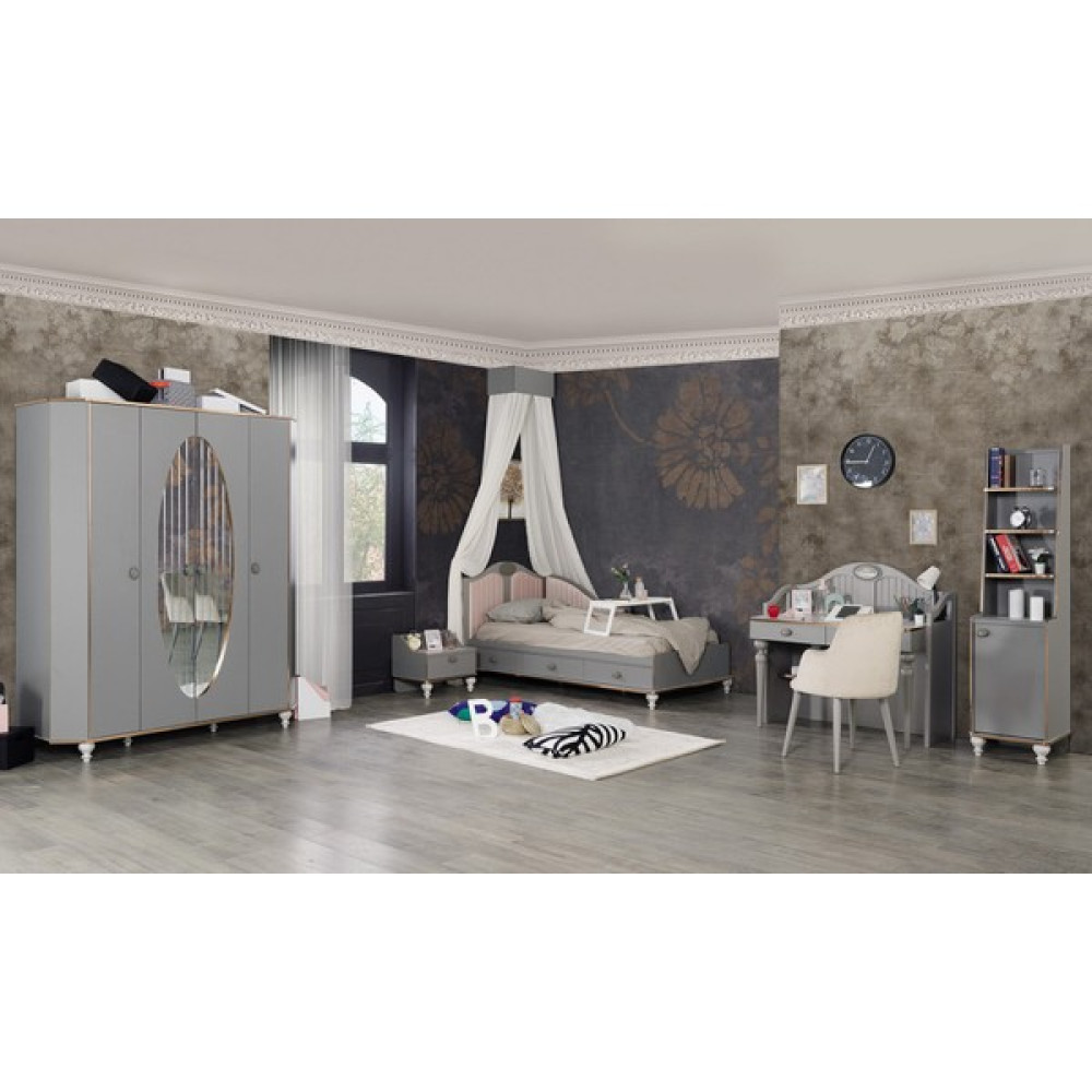Bubu Home Gloria Genç Odası Takımı ( Dolap + Komodin + Karyola + Çalışma Masası + Kitaplık ) Genç Odası Takımı / Seti Fiyatı