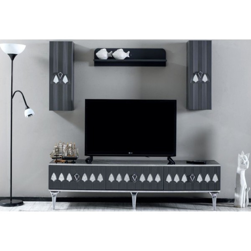 Bubu Home Ilıca Tv Ünitesi Duvar Ünitesi Tv Sehpası 180 cm Tv Ünitesi / Sehpası Fiyatı