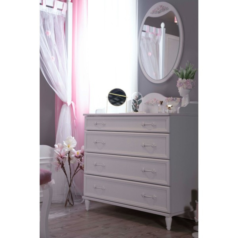Bubu Home Isabella Genç Odası Aynalı Şifonyer Şifonyer Fiyatı
