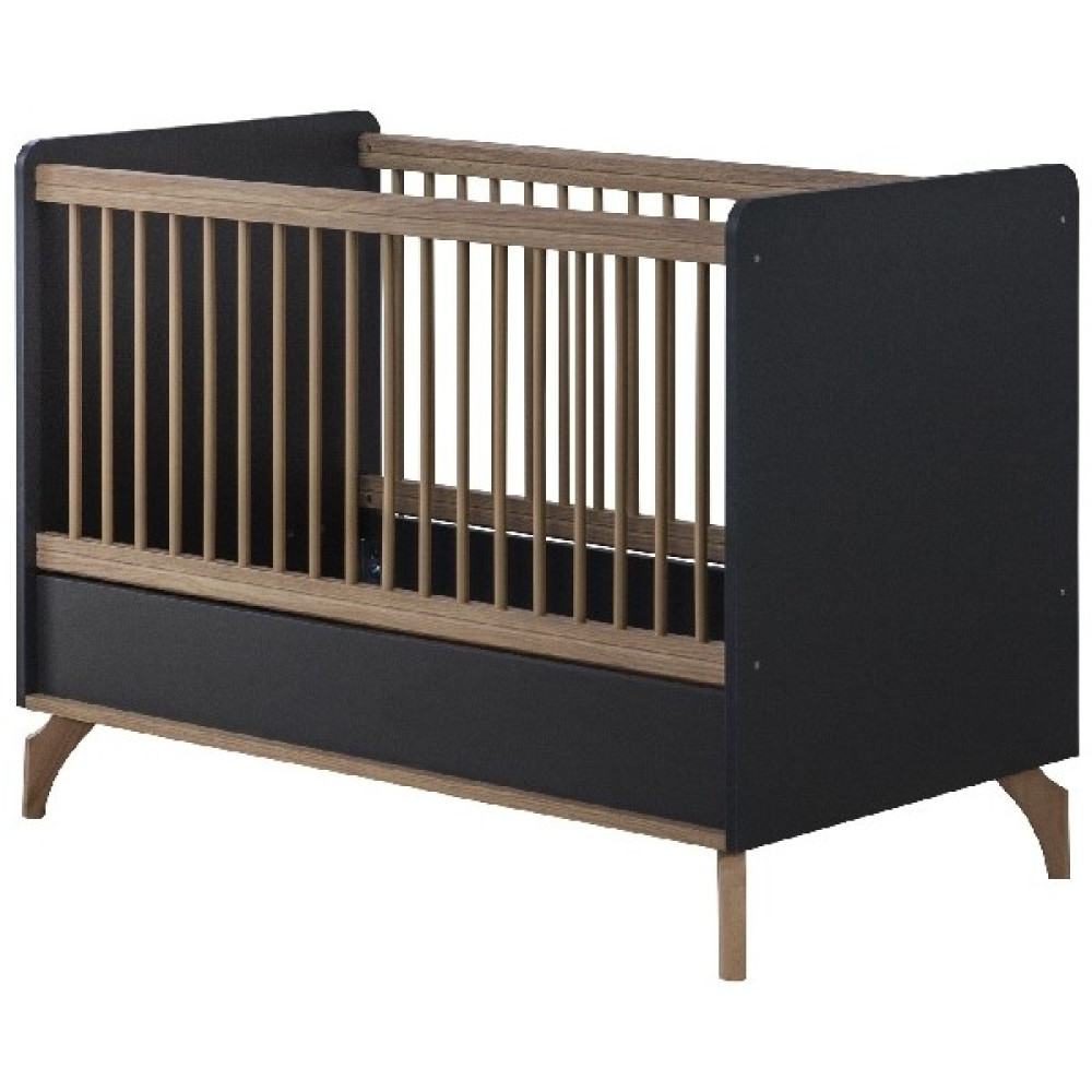 Bubu Home Loft Sabit ( Sallanmaz ) Bebe Karyolası 60X120 - Antrasit Beşik Fiyatı