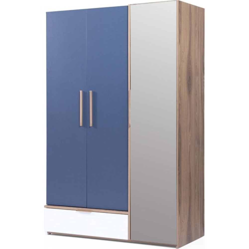 Bubu Home Orion 3 Kapaklı Dolap - Renkli Gardrop & Dolap Fiyatı