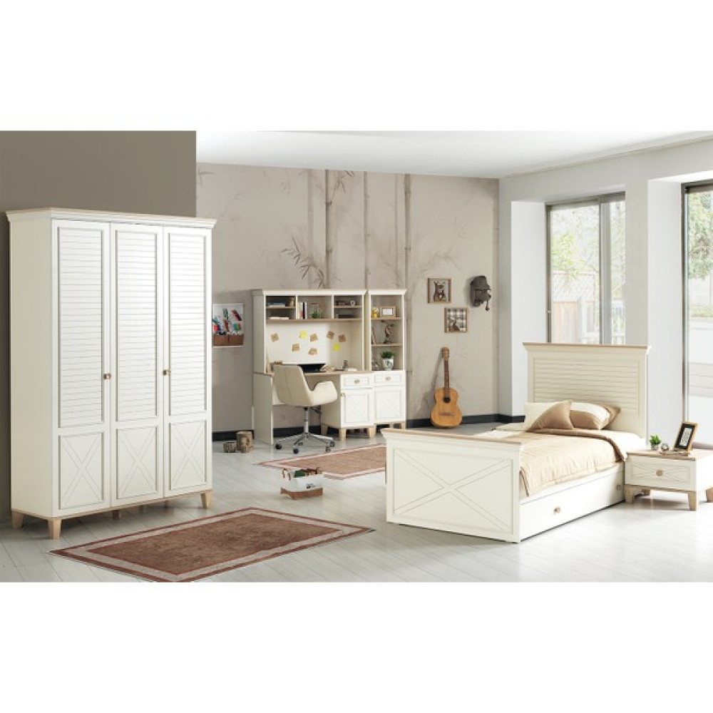 Bubu Home Palatlas Genç Odası Takımı Dolap + Yavrulu Karyola + Komodin + Çalışma Masası Genç Odası Takımı / Seti Fiyatı