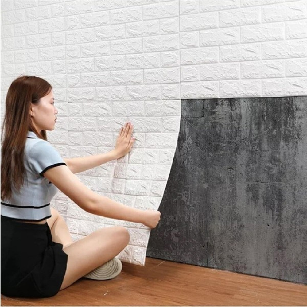 Budors Beyaz 3D Dekoratif Kendinden Yapışkanlı Duvar Kağıdı Kaplama Paneli Estetik Duvar Kağıdı Fiyatı