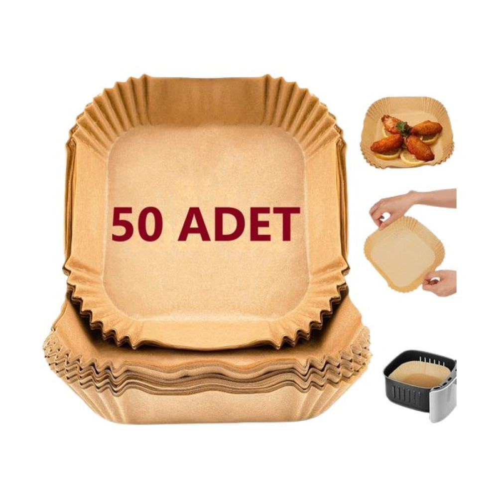 Budors Fritöz Pişirme Kağıdı Kare Tabak Model 16 cm 50'li Pişirme Kağıdı Fiyatı