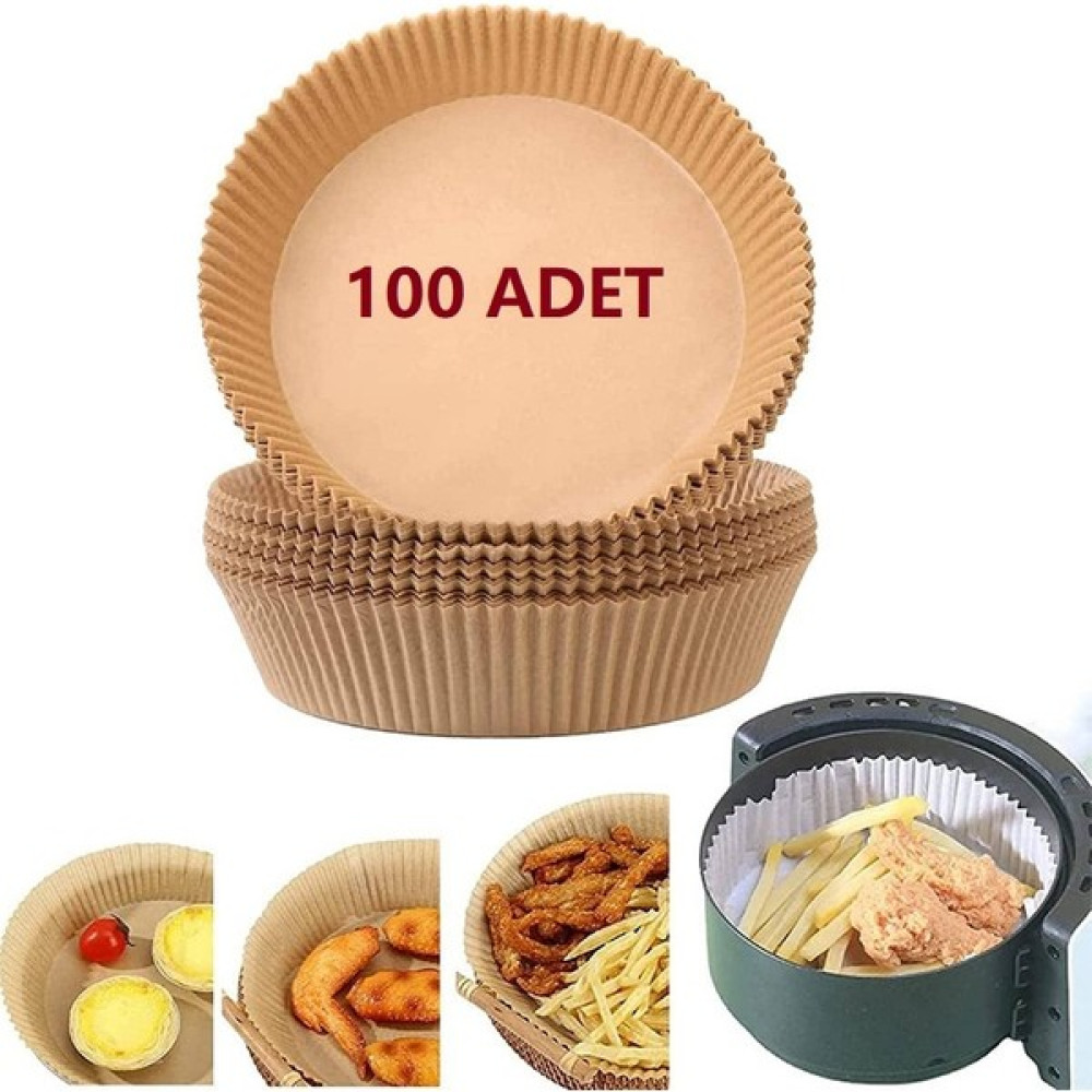Budors Hava Fritöz 100 Adet Airfryer Firitözü Air Fryer Yağsız Firitöz Pişirme Kağıdı Pişirme Kağıdı Fiyatı