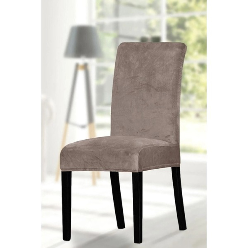 Buem Kadife Likralı Sandalye Kılıfı Sandalye Örtüsü - 35 x 48 cm - Kahve Koltuk & Kanepe Örtüsü Fiyatı