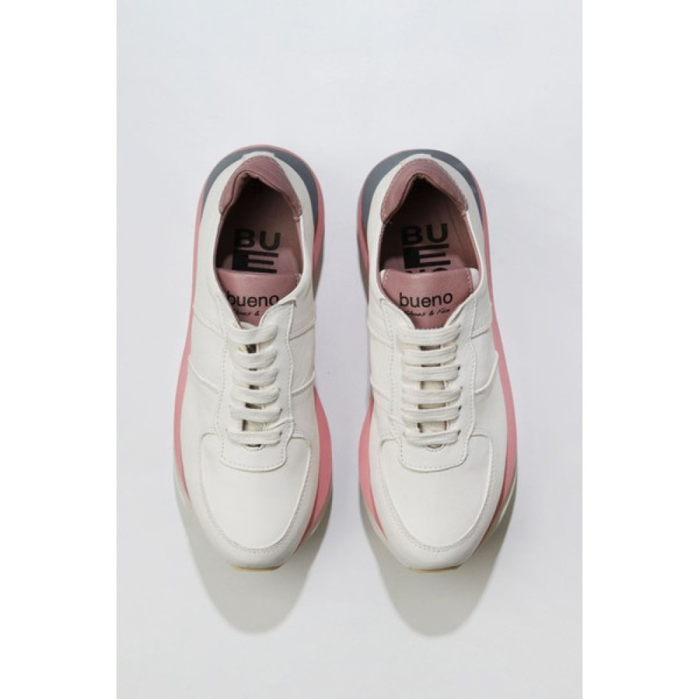 Bueno Shoes Beyaz Gül Kurusu Deri 01 WU7502 Kdn Ayk Spor Ayakkabı Fiyatı
