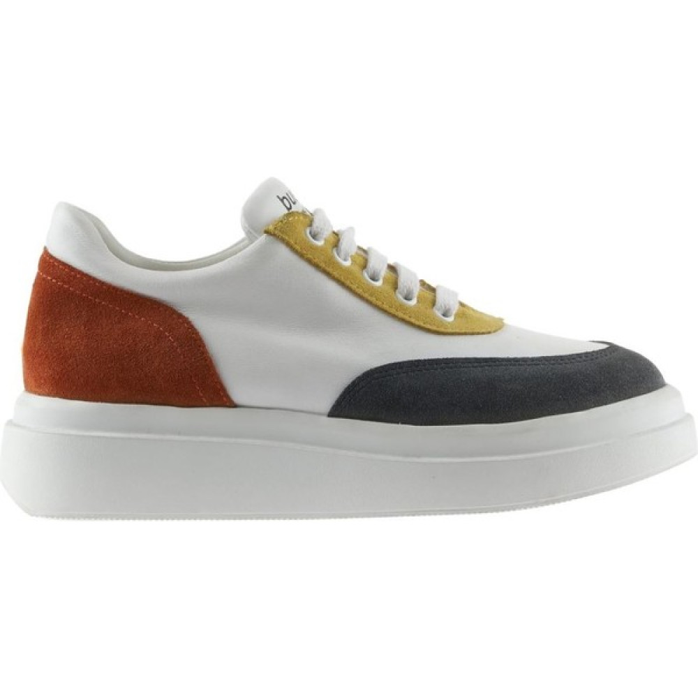 Bueno Shoes Lacivert Byz-Sarı Dr-Süet Kadın Düz Dolgu Ayakkabı Kadın Günlük Ayakkabıları Fiyatı