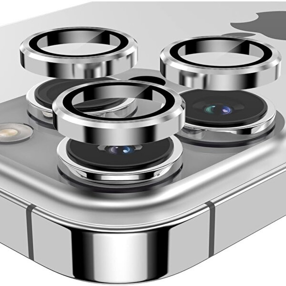 BufaloGlass iPhone 15 Pro/Max Silver Gri Premium Lens Koruyucu/ Mineral Camera Protector Cep Telefonu Aksesuarı Fiyatı