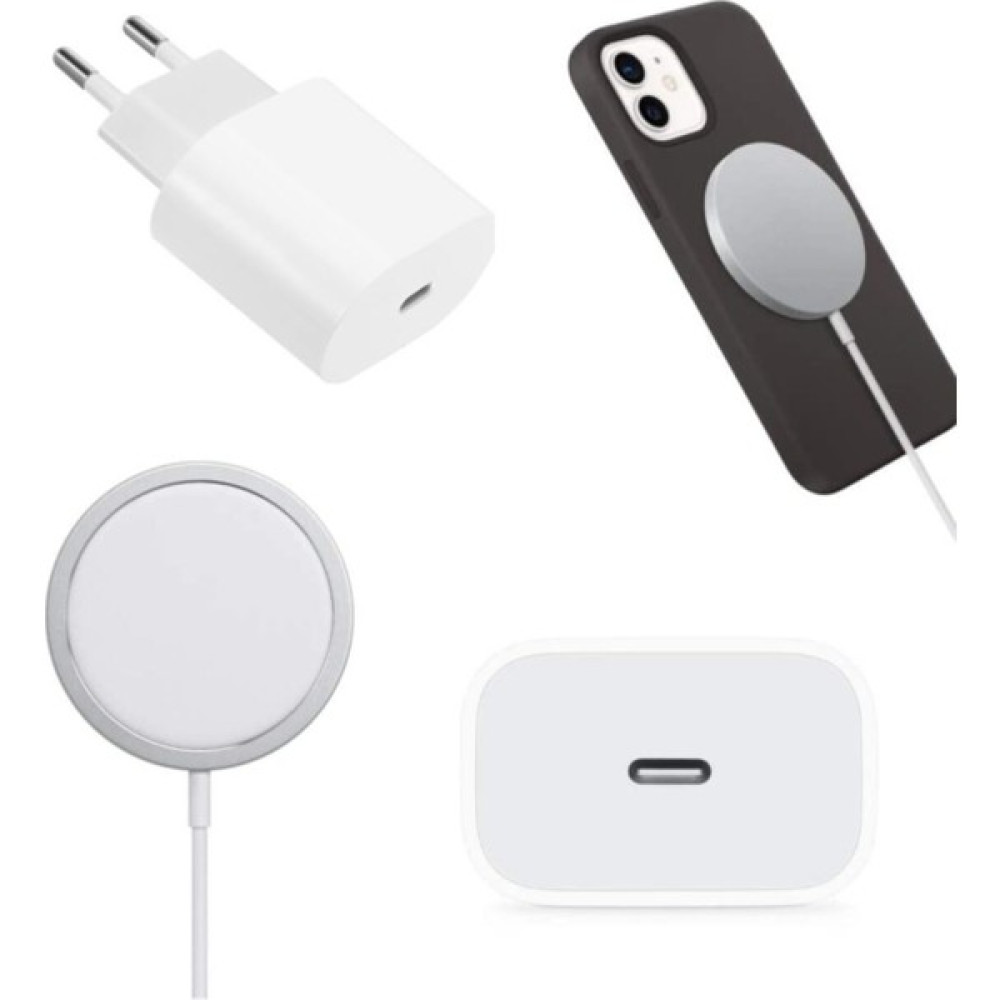 BufaloGlass iPhone Magsafe Charger Kablosuz Manyetik Şarj ve 20W Adaptör Seti iPhone 11/ 12/ 13/ 14 /15 Pro/ Max Uyumlu Diğer Fiyatı