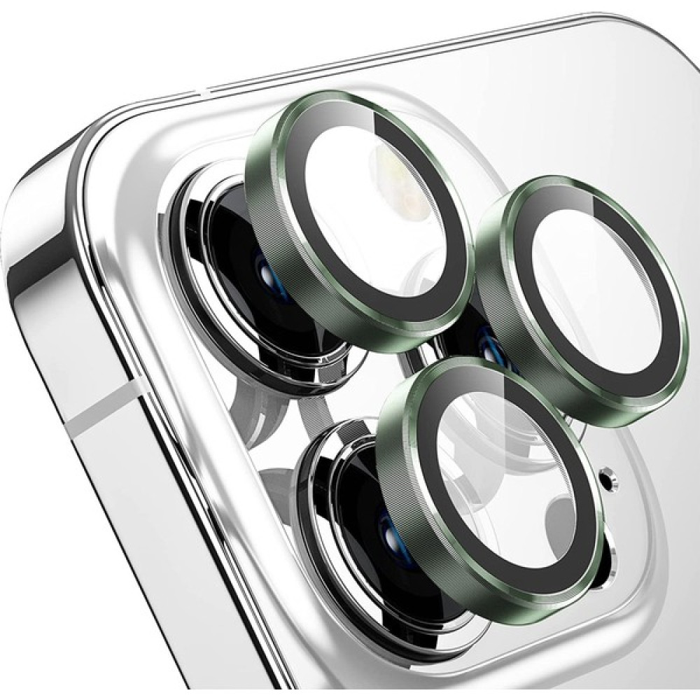 Buff iPhone 14 Pro Max / 14 Pro Kamera Metal Lens Koruyucu Dark Green - Koyu Yeşil Cep Telefonu Ekran Koruyucusu Fiyatı
