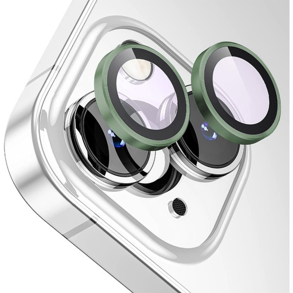Buff iPhone 15 / 15 Plus Kamera Metal Lens Koruyucu Dark Green - Koyu Yeşil Cep Telefonu Ekran Koruyucusu Fiyatı