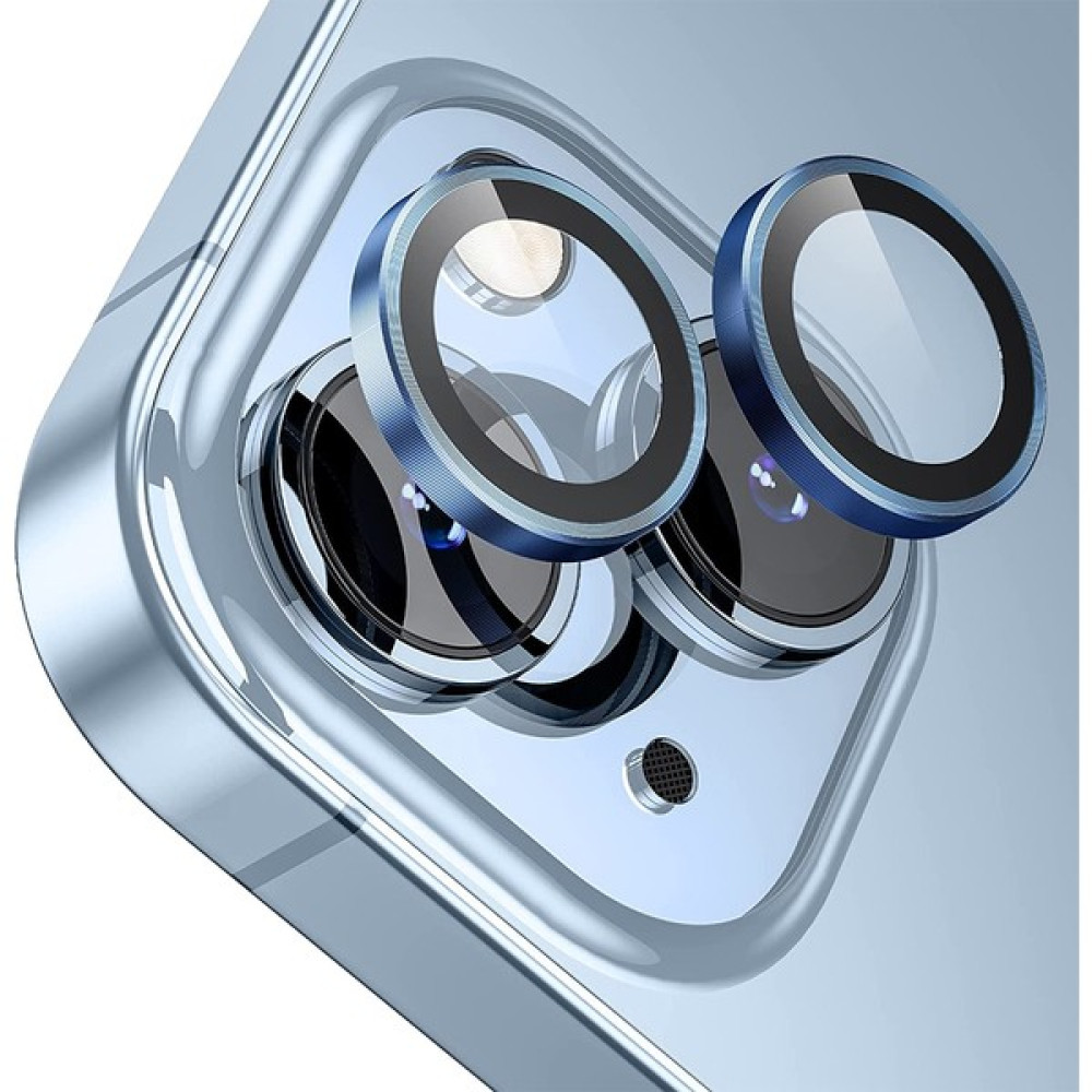 Buff iPhone 15 / 15 Plus Kamera Metal Lens Koruyucu Navy Blue - Koyu Mavi Cep Telefonu Ekran Koruyucusu Fiyatı