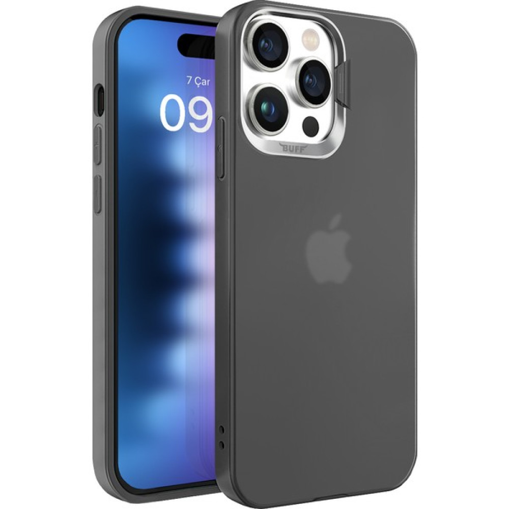 Buff iPhone 15 Pro Max New Corner Kılıf Black - Siyah Cep Telefonu Kılıfı Fiyatı