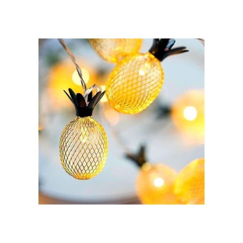 Buffer® Dekoratif Pilli Pineapple Ananas Pilli Şerit LED Işık (1 Metre) - Renkli Gece Lambası Fiyatı
