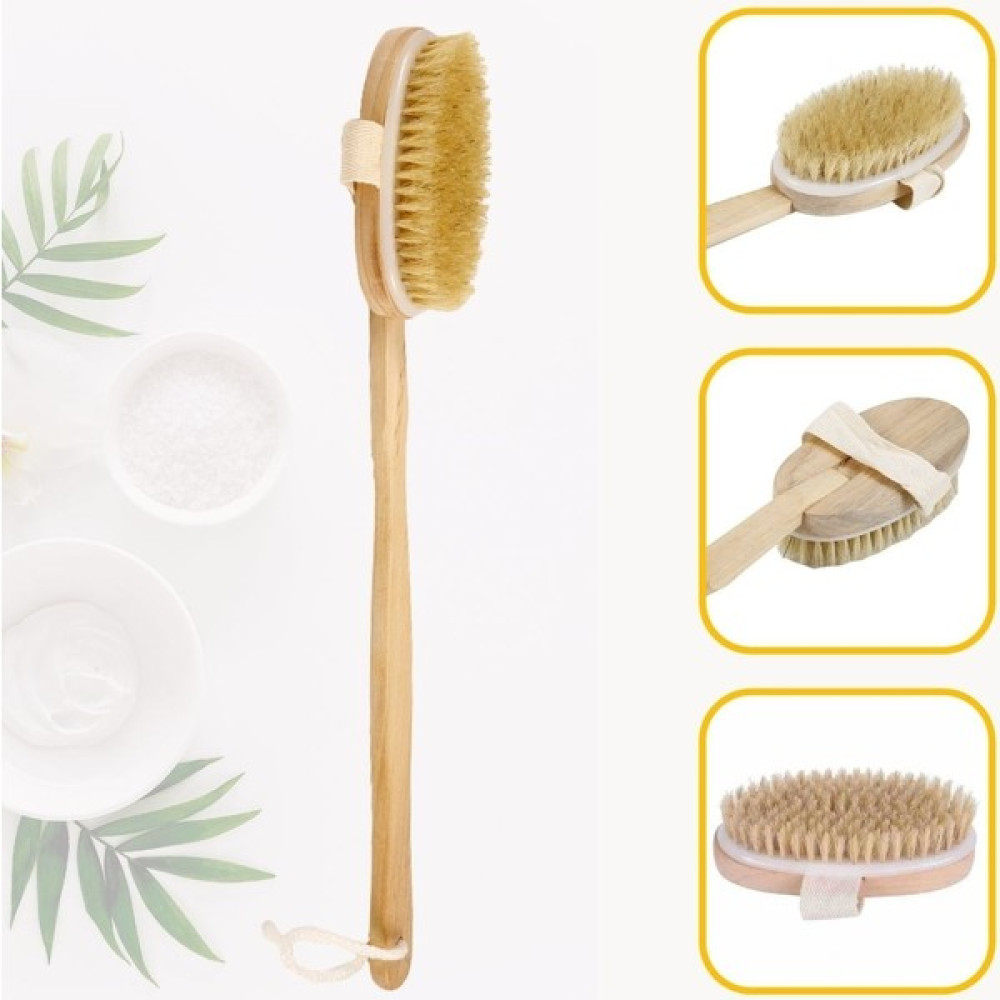 Buffer® Doğal At Kılı Sapı Çıkabilen Ahşap Banyo Fırçası Vücut Bakım Setleri Fiyatı