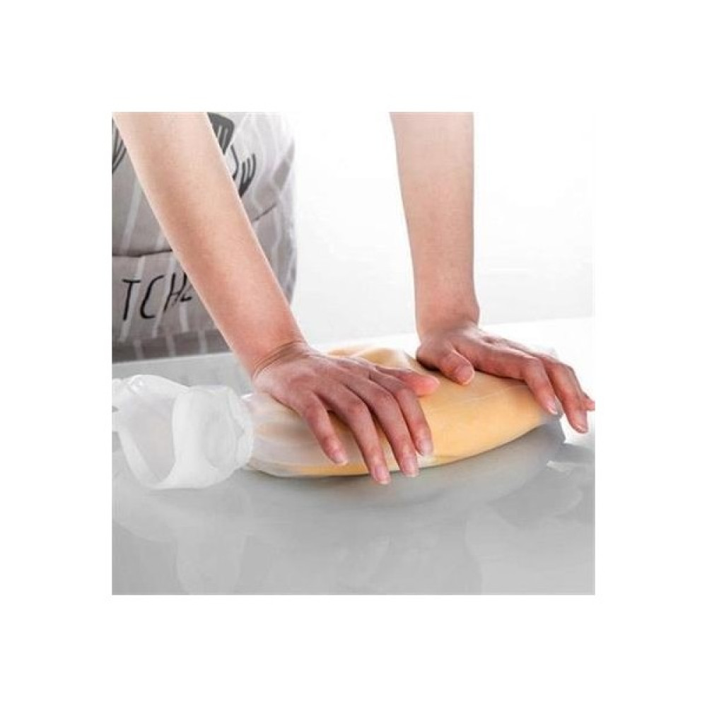 Buffer® Orta Hamur Torbası Silikon Şeffaf Hamur Yoğurma Torbası Ekmek Makarna Mantı Hamuru Kolay Yo Mutfak Gereçleri Fiyatı