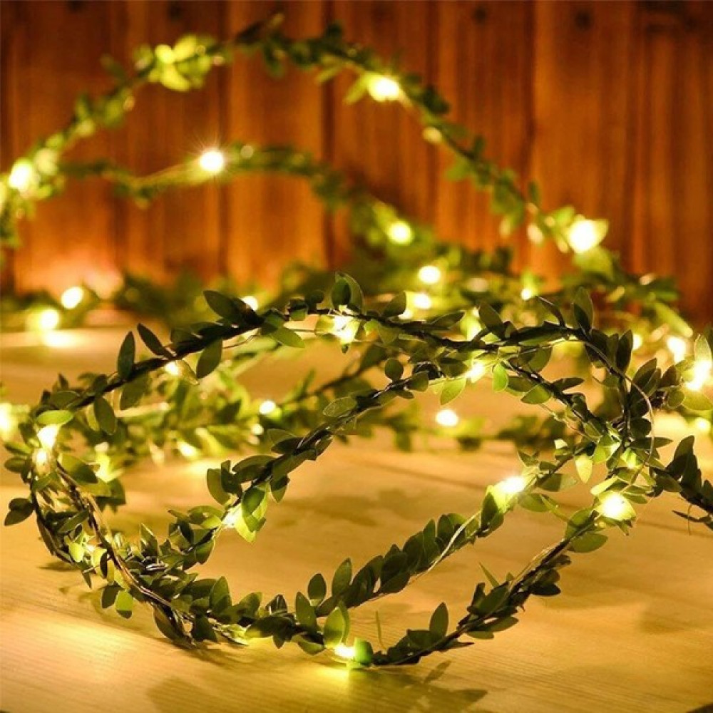 Buffer Yapraklı Dekorlu 3 Metre Peri LED Pilli  ışık Yılbaşı Aydınlatma Led Aydınlatmalar Fiyatı