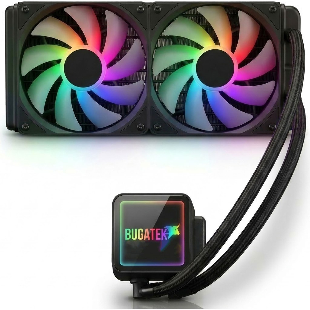 Bugatek Liquid 240 Argb Siyah Işlemci Sıvı Soğutucu Am5 Am4 LGA1700 LGA1200 İşlemci Fiyatı