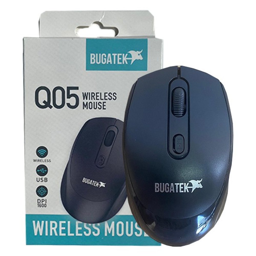 Bugatek Q05 Kablosuz Mouse - Siyah Klavye - Mouse Fiyatı