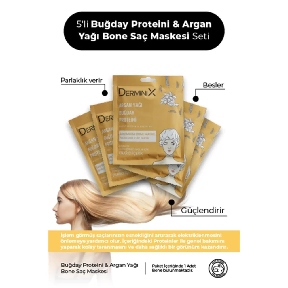 Bugday Proteini Ve Argan Yagi Iceren Besleyici Ve Nemlendirici Bone Sac Maskesi Seti 5Li Set Saç Şekillendirici Sprey Fiyatı