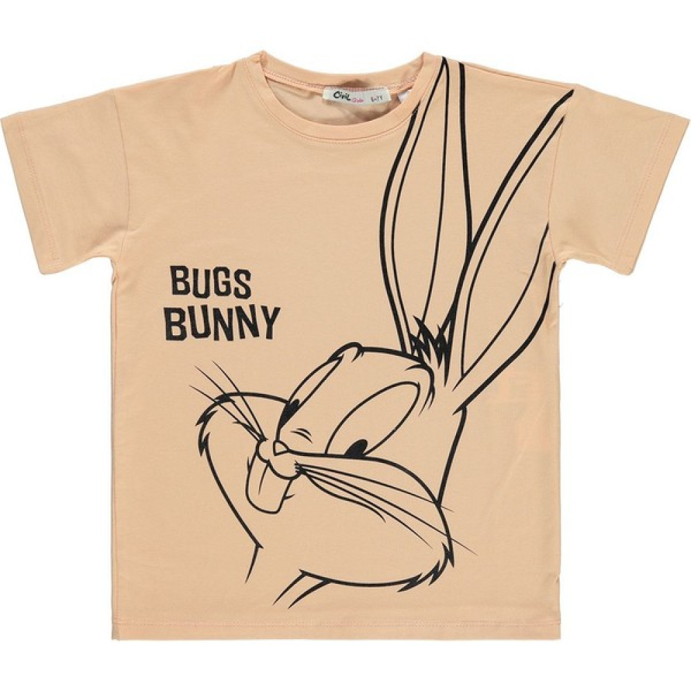 Bugs Bunny Kız Çocuk Tişört 10-13 Yaş Şeftali Kız Çocuk T-shirt Fiyatı