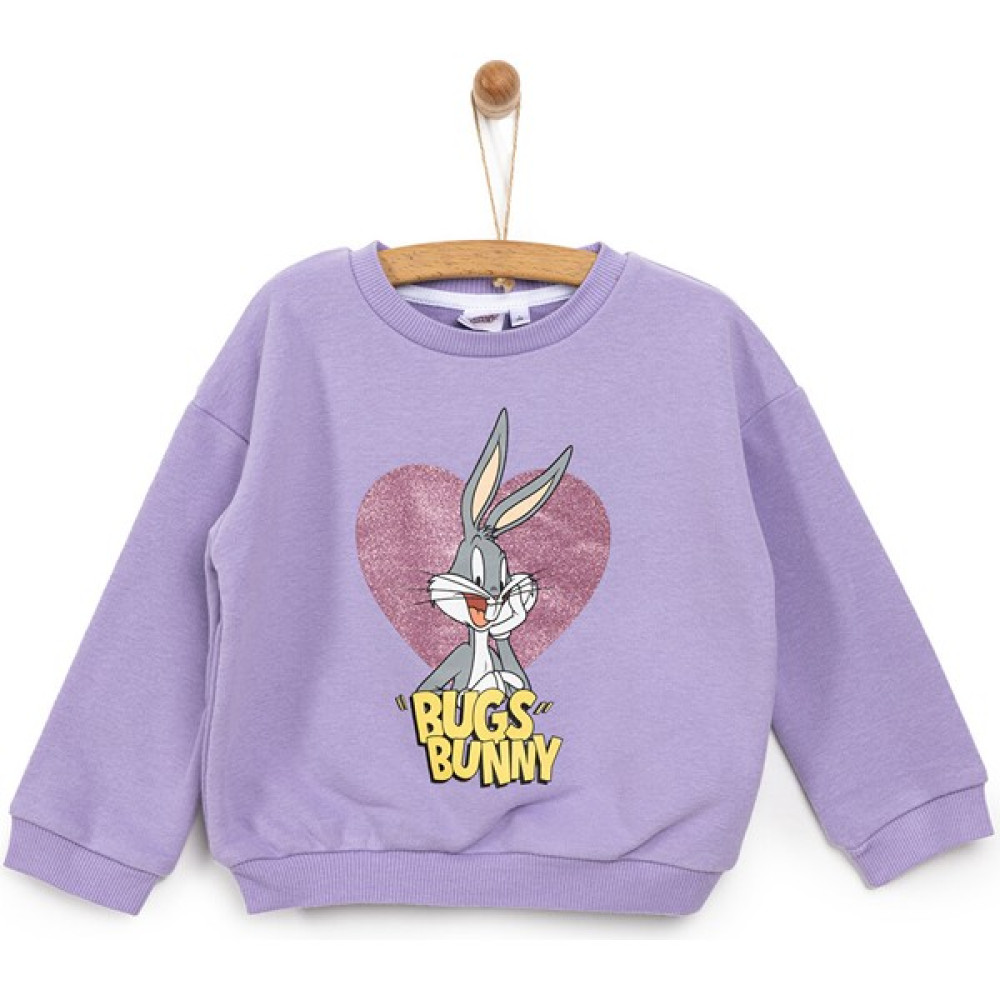 Bugs Bunny - Looney Tunes Lisans Warner Bros Looney Tunes Kız Sweatshirt Kız Bebek Bebek Sweat Shirt Fiyatı