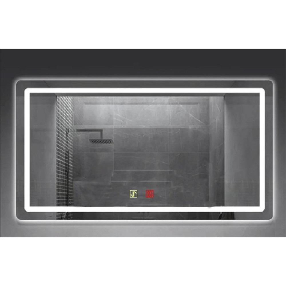 Buğusan 70X100 cm Buğu Çözücülü Dokunmatik Işıklı Kumlamalı Banyo Aynası - 70 X 100 Banyo Aynası Fiyatı