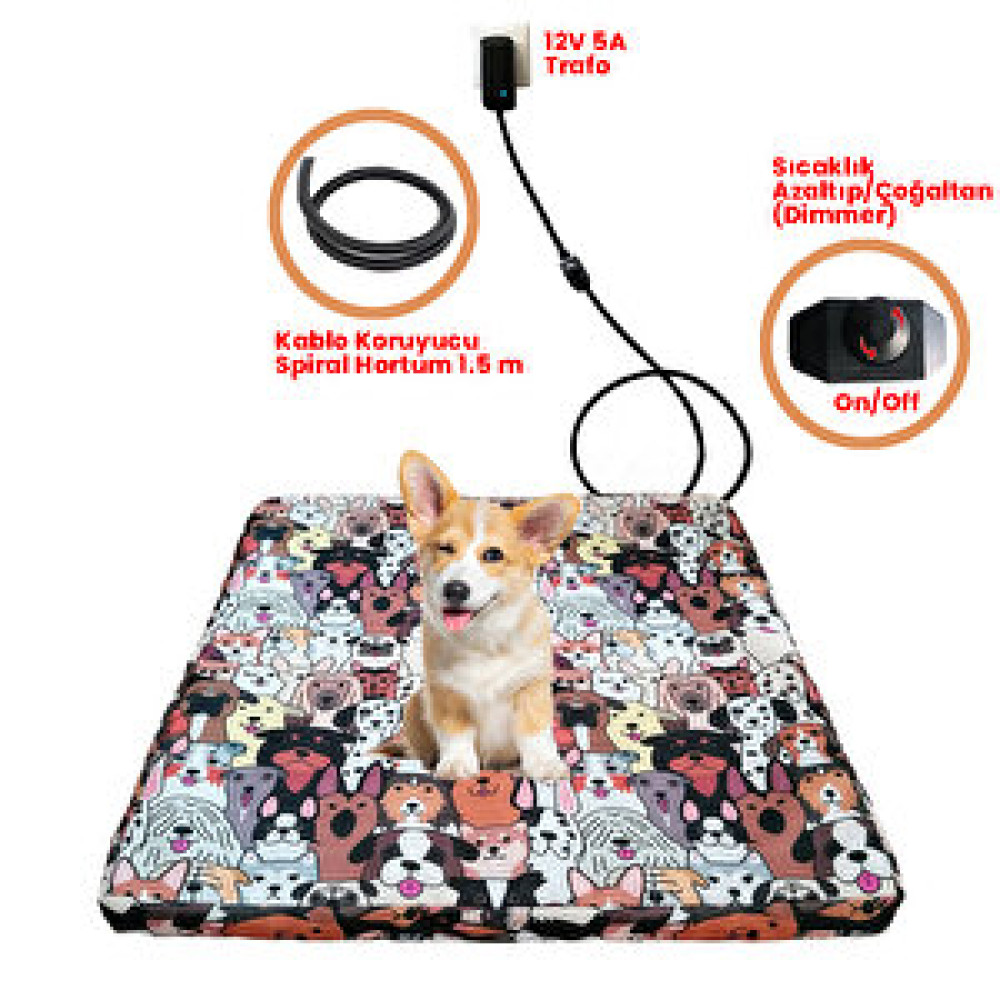 Bugusan Evcil Hayvan Kedi Köpek Isıtıcı Pedli Yatak 45x50cm Evcil Hayvan Ürünleri Fiyatı