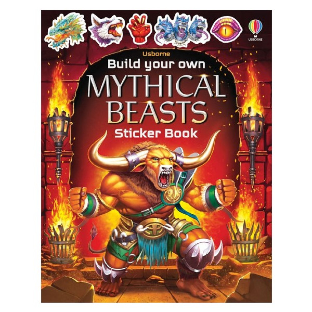 Build Your Own Mythical Beasts Sticker Book Usborne Okul Öncesi Eğitici & Öğretici Kitaplar Fiyatı