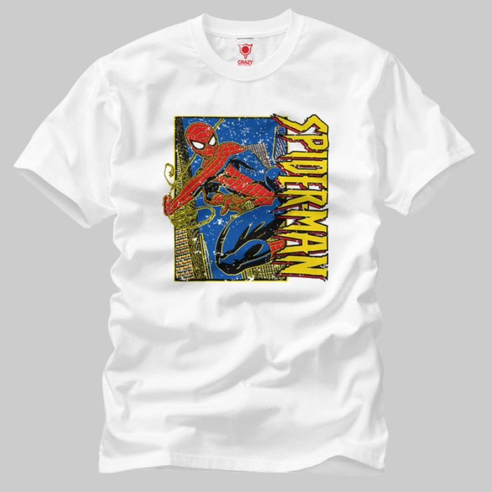 Built By Crazy Spiderman Vintage Tişört Erkek T-shirt Fiyatı