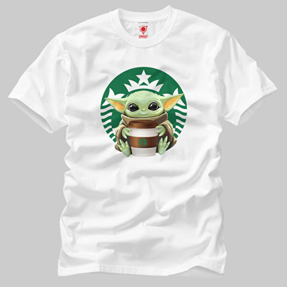 Built By Crazy Star Wars Baby Yoda Coffee Tişört Erkek T-shirt Fiyatı